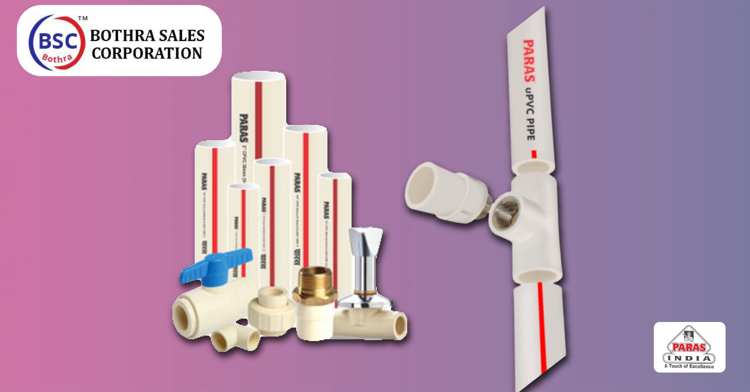 Paras pipes & fittings are the best solutions for the Hot & Cold water Plumbing system